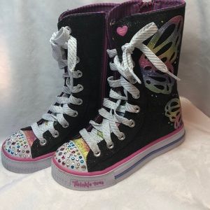 Girls Skechers boot sneakers